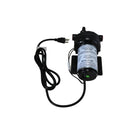 Aquatec DDP 550 Series black diaphragm delivery pump with NEMA plug and mounting flanges