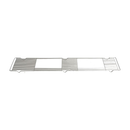 Stainless steel drain tray grille for Victoria Arduino Black Eagle two group espresso machine with open slots for scales
