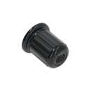 Grimac Zola black plastic water valve knob with rubber grip