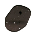 Black ABS plastic lower base cover for La Pavoni espresso machine with mounting holes