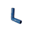 Blue 1/2 inch barbed 90 degree elbow fitting for coffee equipment plumbing