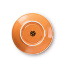 Bottom logo of orange espresso parts porcelain saucer