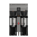 Fetco CBS-1242 Plus Series twin station commercial coffee brewer with stainless steel reservoirs and digital control panel