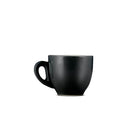 black demi cup and saucer set