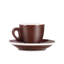 brown demi cup and saucer set