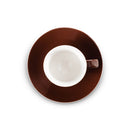 brown demi cup and saucer set