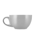 12 ounce grey latte and saucer set