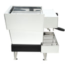 La Marzocco automatic espresso machine right side with portafilter handle extended