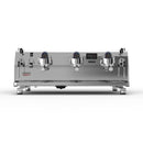 Front view of Victoria Arduino Black Eagle Maverick 3-group espresso machine with digital displays