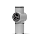 Light gray Pietro Pro manual coffee grinder showing side adjustment dial and burr mechanism