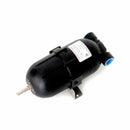 SHURflo 21 oz bladder accumulator tank for espresso water systems, black with brass valve