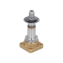 Brass three-way Lucifer solenoid valve guide with ruby seal for espresso machines