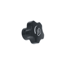 La Pavoni black steam valve knob with silk-screened steam logo