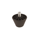La San Marco M12 leveling foot replacement with threaded metal stud and black rubber base