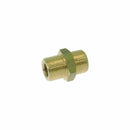 3/8 inch BSP brass pump fitting with recessed filter housing