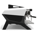 Sanremo F18SB 3-group volumetric espresso machine side profile with cup warmer
