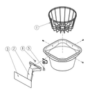 Fetco Drip Coffee Maker Stainless Steel Filter Basket - 13" x 5"