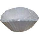 Filtron Pro large white paper coffee filter liners in clear packaging