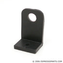 Black 90-degree rubber vibration pump support foot isolating espresso machine noise