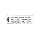 Mazzer Motor Rotation Label Sticker for all grinder models