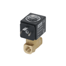 Parker two-way solenoid valve, 220V 9W coil, 1/4 inch fittings