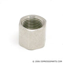 La Pavoni steam water valve fixing nut, 1/2 inch BSP threaded metal coupling