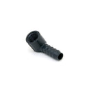 PVC elbow fitting 1/2 inch NPTF x 1/2 inch barb for rinser drains