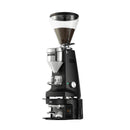Mazzer Kony S grinder mounted on black PUQpress M3 bracket with digital display