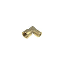 3/8 inch BSP brass 90 degree elbow fitting, male to female
