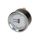 Dual-scale espresso machine pressure gauge, 60mm, two 1/8 inch fittings