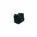 Two pole black main power switch, 250V 10A