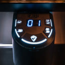 Detail of Sanremo F18SB touch interface control pod with LED shot indicators