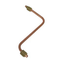 La San Marco right side steam valve supply pipe, short Z-shaped copper tube with brass fittings for espresso machines
