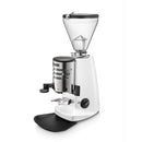 Mazzer Super Jolly V Up white espresso grinder with doser and timer switch