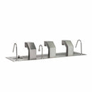 Mavam 3-group under counter espresso machine brushed steel side angle
