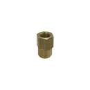 Brass BSP adapter fitting, 1/4" female to 3/8" male parallel thread