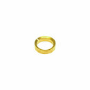 Brass sight glass washer with chamfered inside diameter