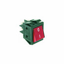 Red illuminated momentary two-pole push button switch