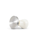 Barista Basics Design 5 White Espresso Tamper - 57mm, Convex